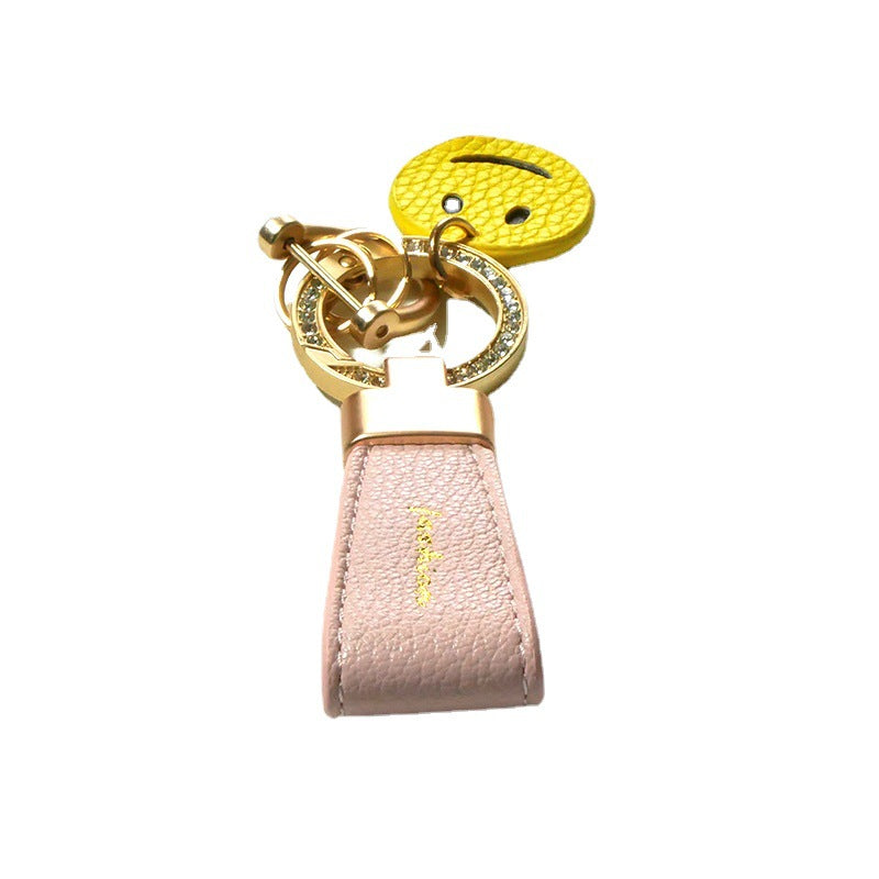 Wholesale of Short Style Diamond Inlaid Zinc Alloy Keychains